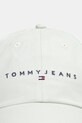 Bavlněná baseballová čepice Tommy Jeans AW0AW16868 zelená AW25