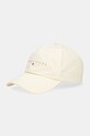 Tommy Jeans șapcă de baseball din bumbac bumbac galben AW0AW16868