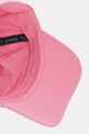 Tommy Jeans czapka z daszkiem bawełniana różowy AW0AW16868