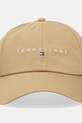 Хлопковая кепка Tommy Jeans AW0AW16868 бежевый AW25