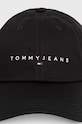 Accesorii Tommy Jeans șapcă de baseball din bumbac AW0AW16868 negru