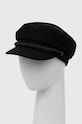 Lauren Ralph Lauren kaszkiet wełniany wełna czarny 454953637