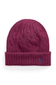 Polo Ralph Lauren czapka wełniana bawełna fioletowy 455956315
