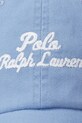 Бавовняна бейсболка Polo Ralph Lauren блакитний 211954882