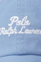 Памучна шапка с козирка Polo Ralph Lauren син 211954882