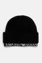 Kapa Emporio Armani natpis crna 637350.4F519