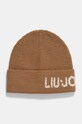 Σκούφος και κασκόλ Liu Jo 2F4037.T0300 καφέ AW24