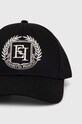 Elisabetta Franchi czapka z daszkiem bawełniana CL01F46E2 czarny AW24