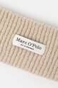 Μάλλινη κορδέλα μαλλιών Marc O'Polo 409609701217 μπεζ AW24