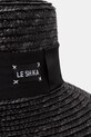 LE SH KA headwear klobúk so širokým okrajom dámsky Black Straw Veil BLackStrawVeil čierna SS26
