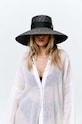 Καπέλο LE SH KA headwear Black Straw Veil BLackStrawVeil μαύρο AW24