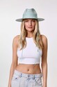 LE SH KA headwear cappello Blue Fedora applique blu BlueFedora