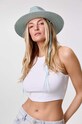 LE SH KA headwear cappello Blue Fedora BlueFedora blu