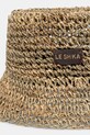 LE SH KA headwear slamnik ženski pleten Straw Bucket Hat vol2 StrawBucketHatvol2 bež AW24