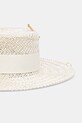 Akcesoria LE SH KA headwear kapelusz słomkowy damski Double Chain Pearl Canotier DCPearlCanotier beżowy