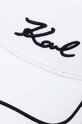 Аксесоари Памучна шапка с козирка Karl Lagerfeld 245W3408 бял