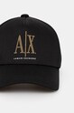 Бавовняна бейсболка Armani Exchange 944208.3R131 чорний AW24