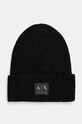 Armani Exchange caciula din amestec de lana uni negru XW000084.AF10527