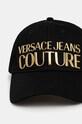 Akcesoria Versace Jeans Couture czapka z daszkiem bawełniana 77HAZK32.ZG207 czarny