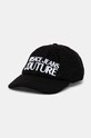 Versace Jeans Couture czapka z daszkiem z domieszką wełny z domieszką wełny czarny 77HAZK10.ZSB12
