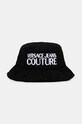 Капелюх з домішкою вовни Versace Jeans Couture аплікація чорний 77HAZK07.ZSB12