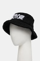 Klobúk s prímesou vlny Versace Jeans Couture 77HAZK07.ZSB12 čierna AW24