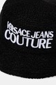 Klobúk s prímesou vlny Versace Jeans Couture čierna 77HAZK07.ZSB12