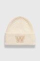 Μάλλινο σκουφί Weekend Max Mara μαλλί μπεζ 2425576025600