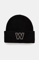 Vunena kapa Weekend Max Mara natpis crna 2425576025600