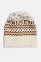 Weekend Max Mara caciula de lana cu modele bej 2425576095600