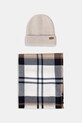 Barbour czapka i szalik pozostałe beżowy LGS0094