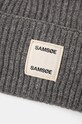 Doplnky Vlnená čiapka Samsoe Samsoe SAMSOE F24300118 sivá