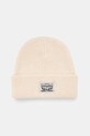 Памучна шапка Levi's памук бежов 000J7.0001