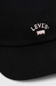 Хлопковая кепка Levi's 000AG.0000 чёрный AW24