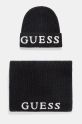 Guess sciarpa e capello applique nero GFBOXW.P4402