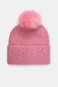 Шапка Guess аппликация розовый AW5213.POL01
