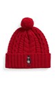 Вълнена шапка Polo Ralph Lauren вълна червен 455961991