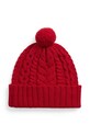 Вълнена шапка Polo Ralph Lauren 455961991 червен NC24