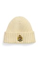 Шерстяная шапка Polo Ralph Lauren шерсть бежевый 455961984