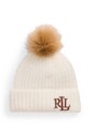 Шапка с вълна Lauren Ralph Lauren с вълна бежов 454960080