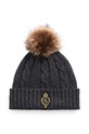 Lauren Ralph Lauren czapka z domieszką wełny z domieszką wełny szary 454960081