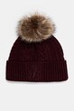 Шапка с примесью шерсти Lauren Ralph Lauren с добавлением шерсти бордо 454960084