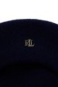 Akcesoria Lauren Ralph Lauren beret wełniany 454960168 granatowy