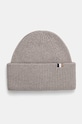 Čepice z vlněné směsi BOSS s příměsí vlny šedá 50497808