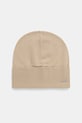 Вовняна шапка BOSS вовна бежевий 50524276