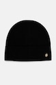 BOSS czapka kaszmirowa wełna czarny 50524288