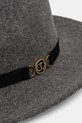 Vlnený klobúk Twinset 242TO5200 sivá AW24