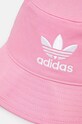 Bavlněný klobouk adidas Originals Adicolor HM1678 růžová AW24