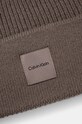 Akcesoria Calvin Klein czapka wełniana K60K612584 szary