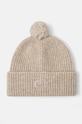 Calvin Klein czapka wełniana wełna beżowy K60K612586